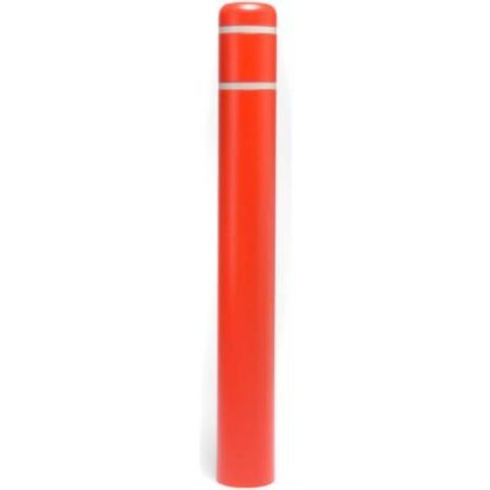 POST GUARD Post Guard® Bollard Cover CL1386BCNT, 7" Dia. x 52"H, Red Without Tape CL1386BCNT